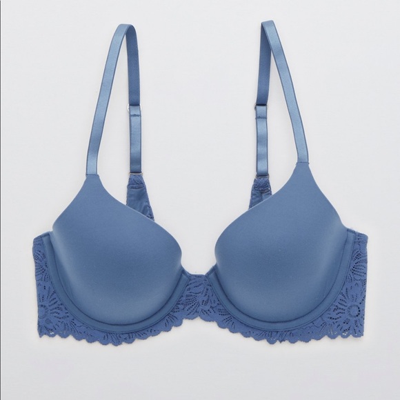 Aerie Full Coverage Navy Lace Bra 34C - Picture 1 of 7
